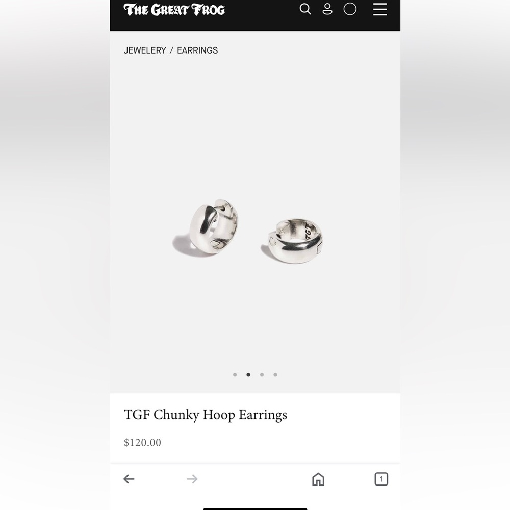 The great frog hoop earrings